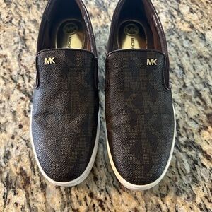 Michael Kors Brown Slip-On Shoes